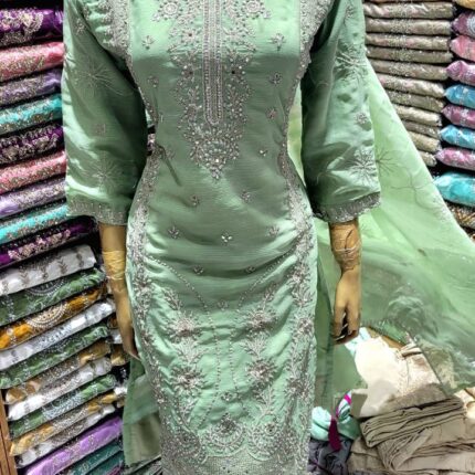 White Gold Three Piece