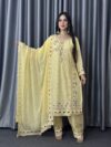 Indian Silk Full Body Embroidered 3pes - Image 3