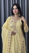 Indian Silk Full Body Embroidered 3pes - Image 7